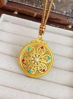 周古法生大福金店同款沙金微镶可