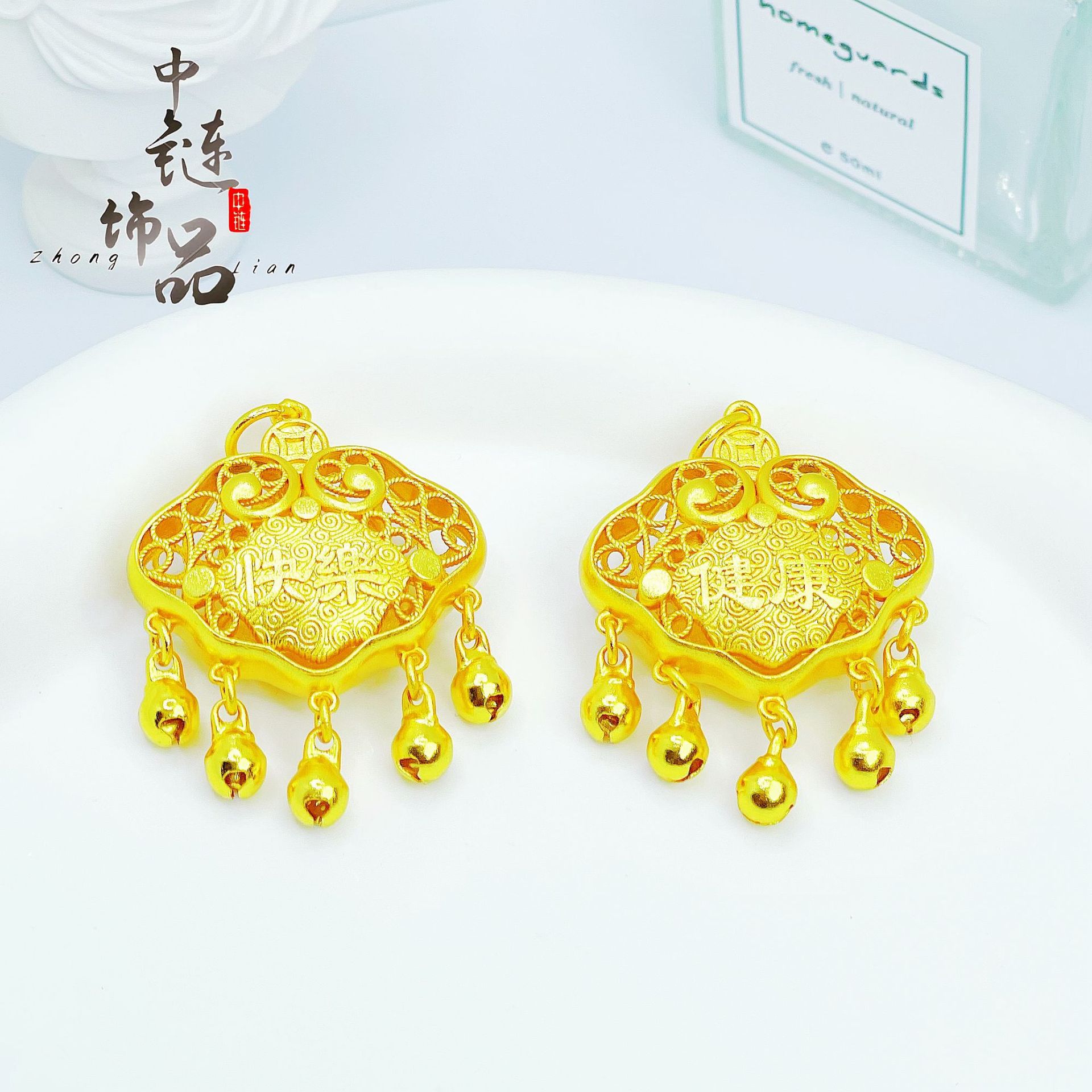 不掉色【金店同款】沙金健康快乐