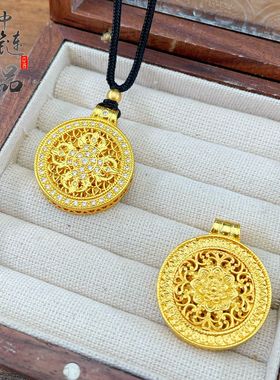 老古法凤祥金店同款沙金镶钻