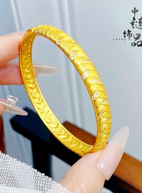 久不掉色金店同款高保色古法沙金