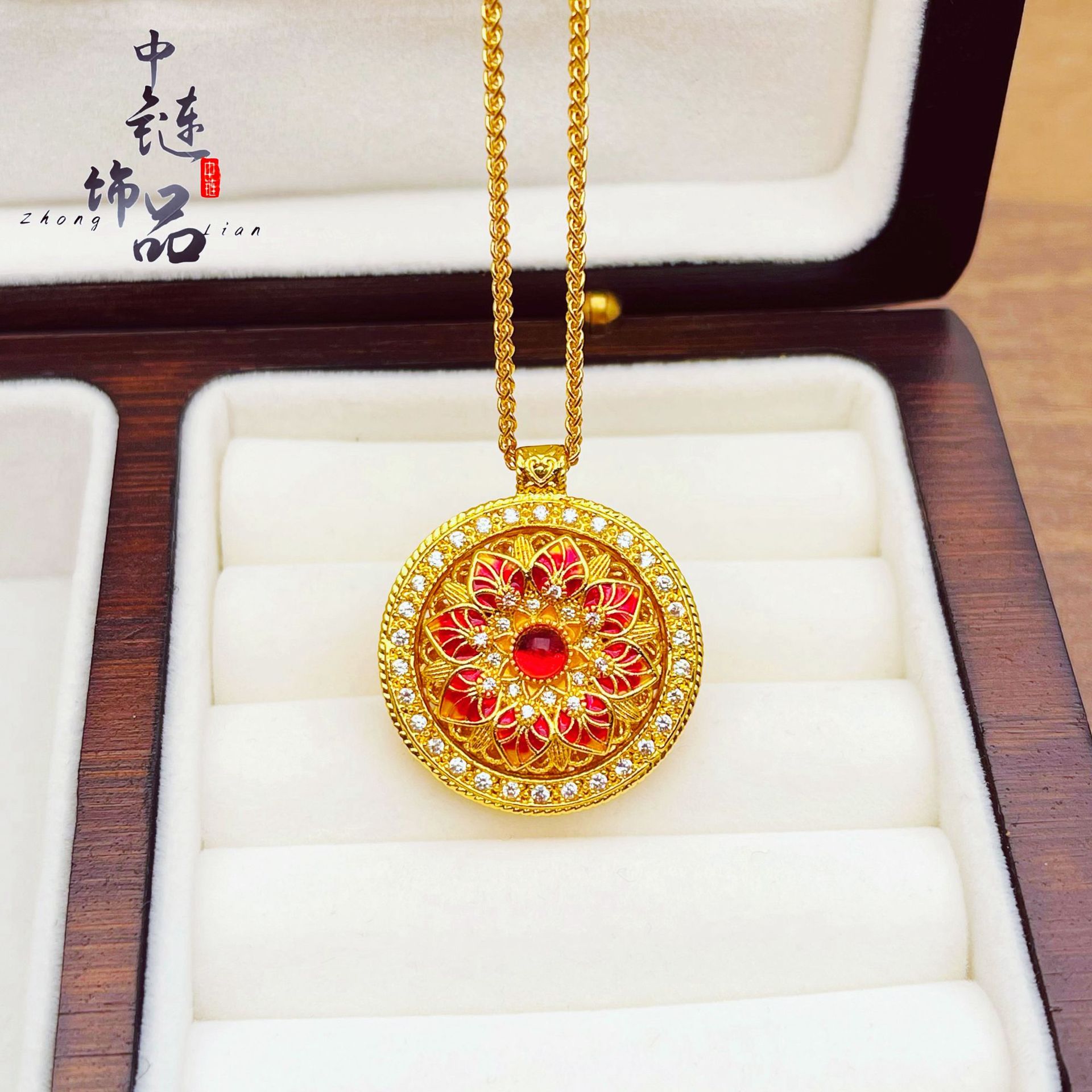 古法镀金久不掉色同款沙金镂空