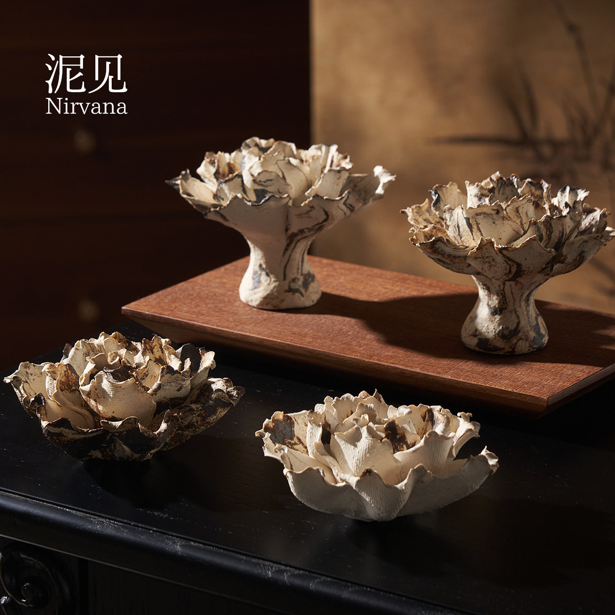 景德镇原创手工创意陶瓷花线香烛台香托扩香器感香插摆件,家居饰品,香托/香盘/香座/香插,淘宝优惠券,粉丝福利购,淘宝优惠卷