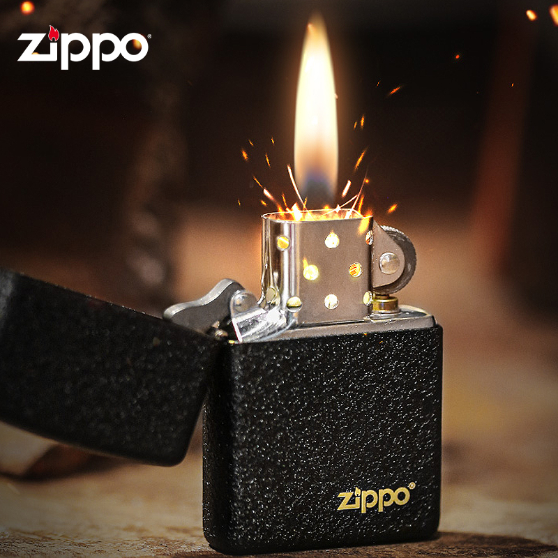ZIPPO黑裂漆经典款打火机