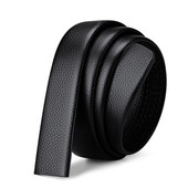 保罗皮带男款 不带头真皮自动扣无头腰带身头层纯牛皮皮条裤 带带身