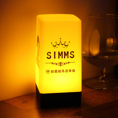 led咖啡厅蜡烛氛围酒吧桌台灯