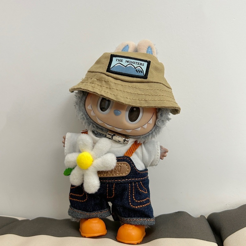 labubu娃衣春日小野服装穿搭17cm拉布布一二三代盲盒公仔服饰换装