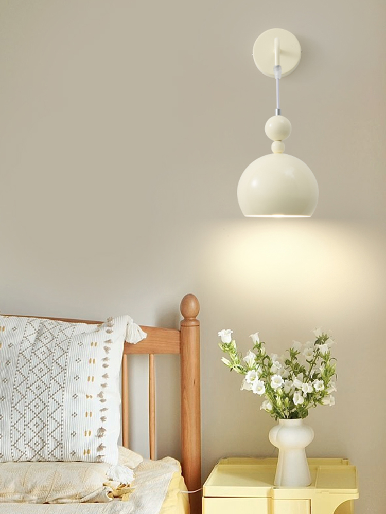 卧室床头壁灯现代简约走廊过道灯创意奶油风客厅沙发电视背景墙灯