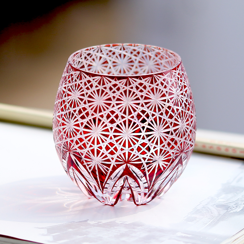 金致威士忌酒杯手工雕刻