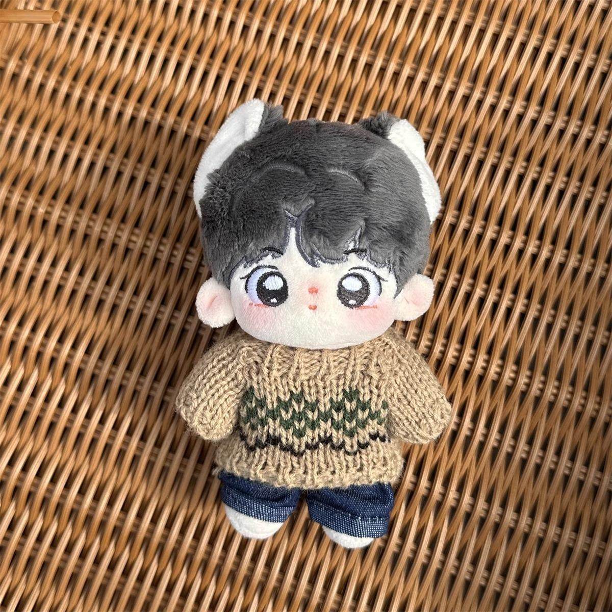 棉花娃娃衣服15cm海星体背带裤子