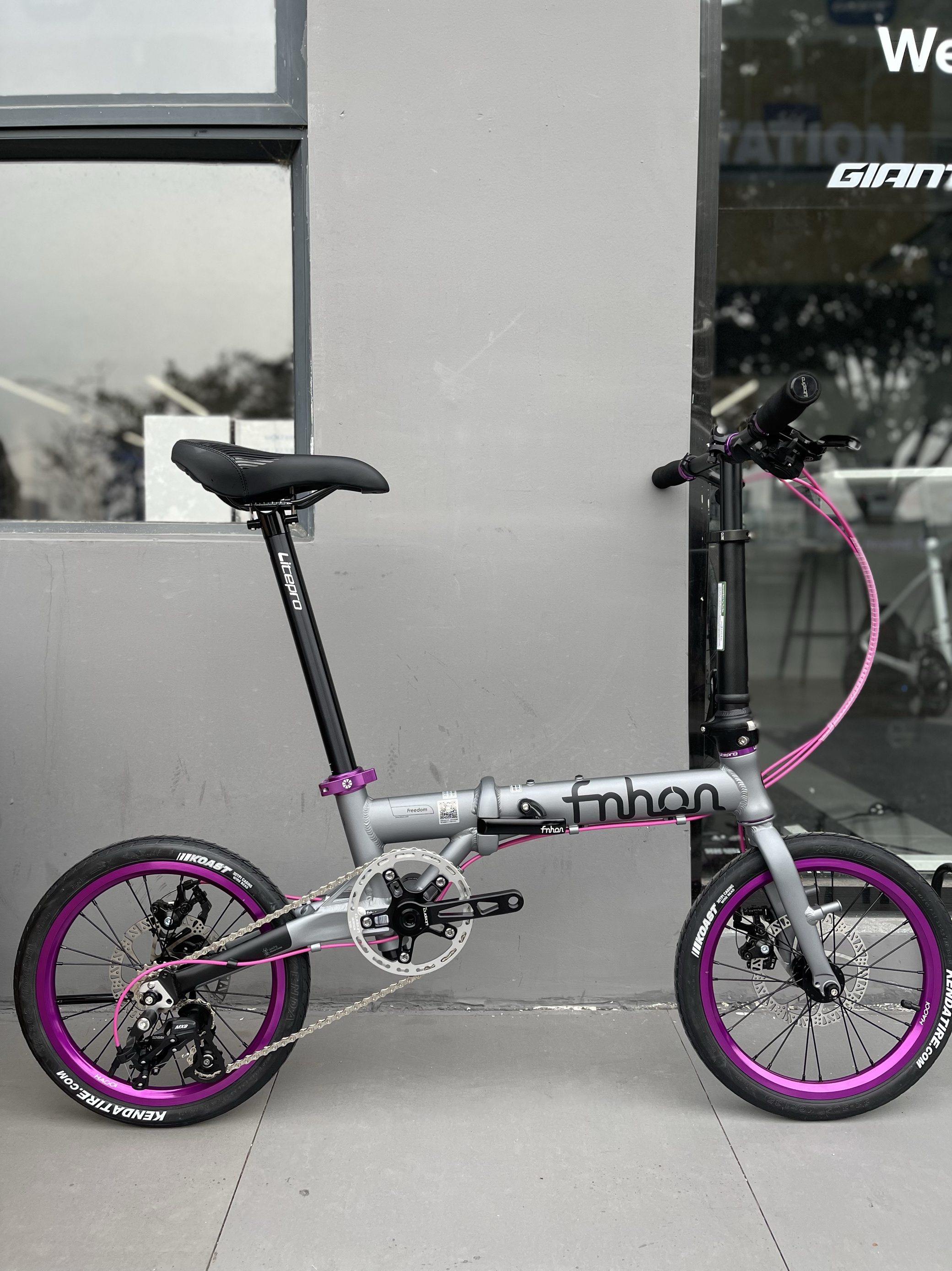 风行折叠自行车碟刹FGA1402蚂蚁腿外三速412改超轻铝合金FGD1402