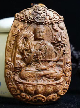 原木老料越南芽庄软丝沉香吊坠