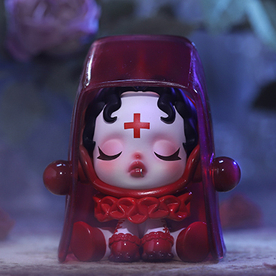 popmart泡泡玛特skullpanda密林古堡盲盒血色爵士隐藏确认款