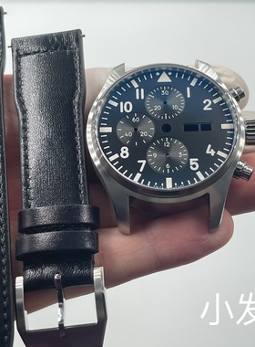 组装手表壳精钢配件 适用eta7750计时自动机械机芯夜光定制壳套