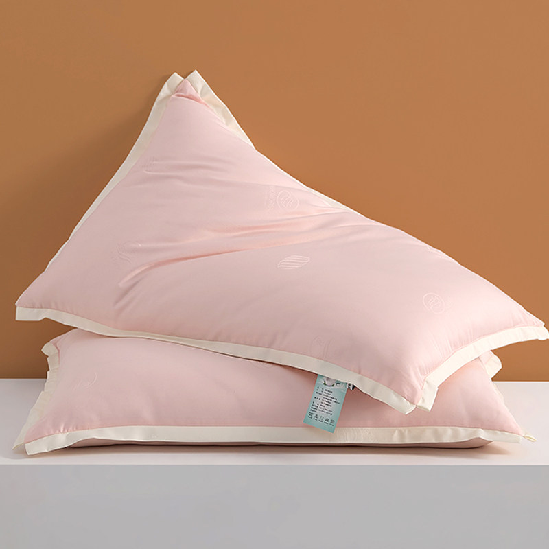 夏季高端真丝蛋白蚕丝枕头中低枕 柔软冰丝滑单人助眠枕芯凉感枕