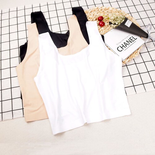 百搭薄款无痕冰丝夏季肉色抹胸