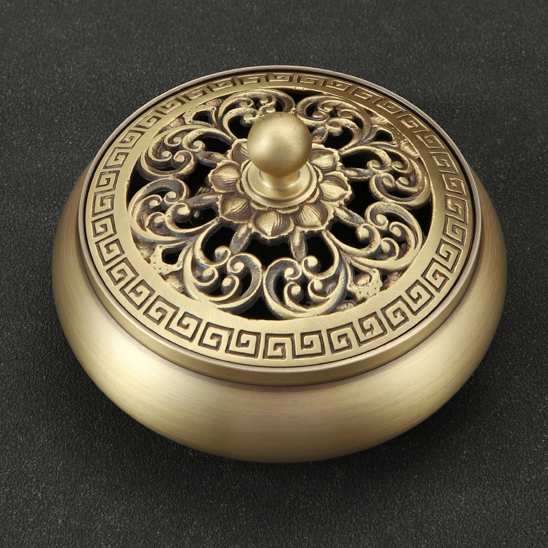 铜香炉纯铜香薰盘香炉