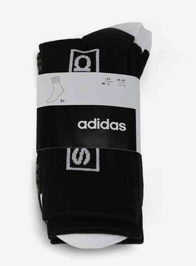 Adidas/阿迪达斯正品neo秋季中性CREW GR 2PP运动休闲袜 GE6145