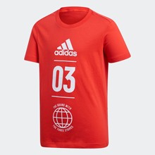 Adidas/阿迪达斯正品童装新款大童运动透气T恤运动短袖DV1705