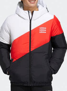 Adidas/阿迪达斯正品NEO休闲男子时尚运动保暖羽绒服 H45268