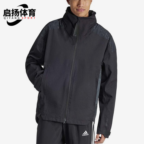 阿迪达斯男士防风拉链夹克外套