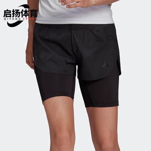 阿迪达斯女舒适透气跑步训练短裤