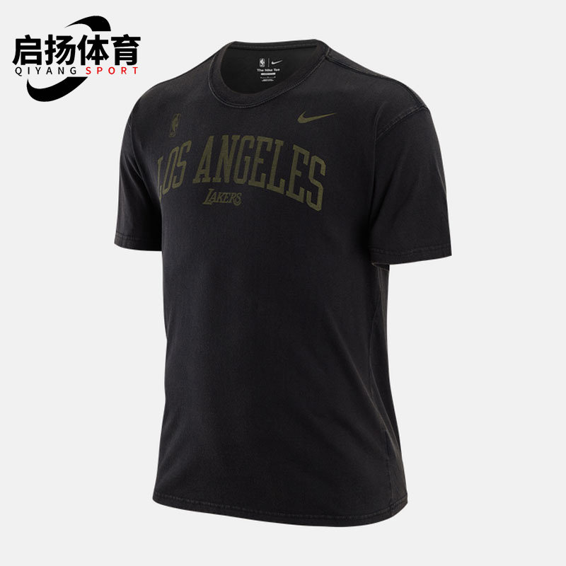 Nike/耐克正品洛杉矶湖人队COURTSIDE 男子舒适短袖DR6323-010