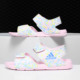 Adidas EF0376 夏女宝宝露趾运动沙滩凉鞋 阿迪达斯正品 童鞋