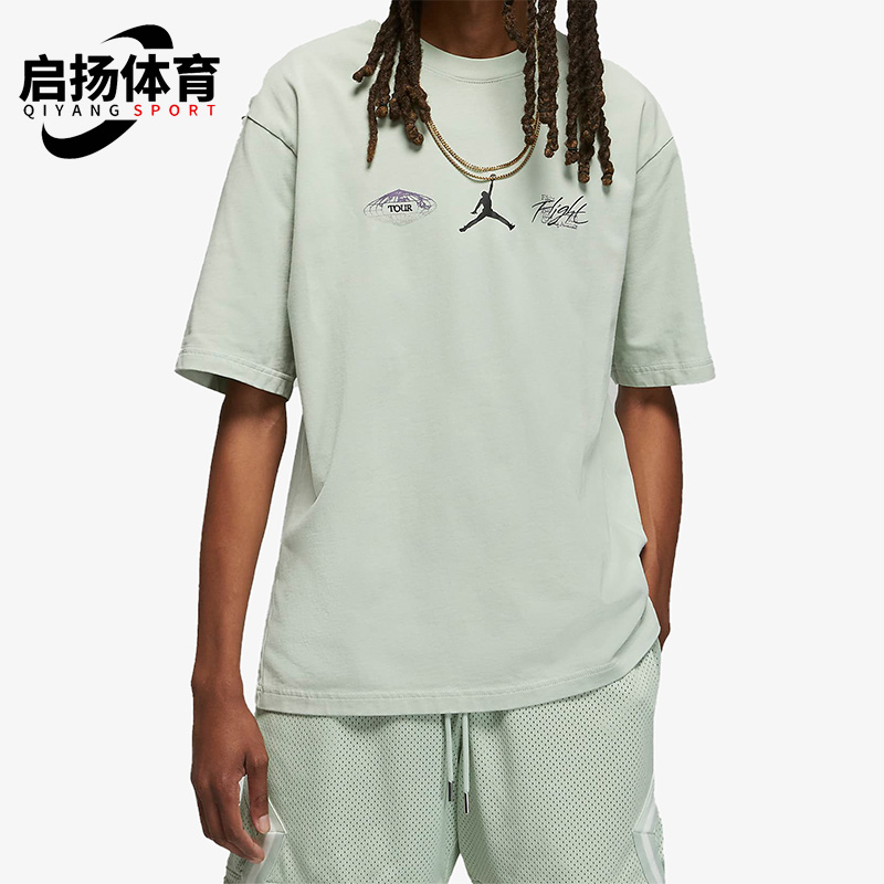 Nike/耐克正品夏季JORDAN男子休闲运动圆领短袖T恤DM1445-017