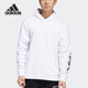 男休闲连帽加绒套头卫衣 Adidas 新款 秋季 FL4833 阿迪达斯正品
