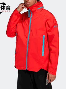 Adidas/阿迪达斯正品透气梭织连帽男子运动休闲夹克外套H48569