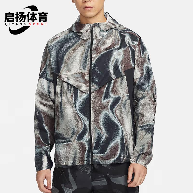 Nike/耐克正品新款男士连帽个性印花休闲运动外套FZ4753-010
