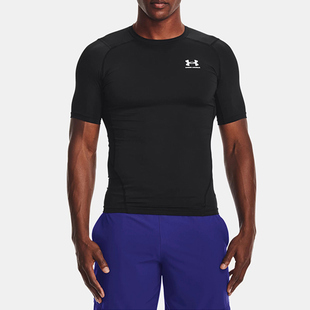 HeatGear训练健身运动T恤1361518 男子休闲UA 安德玛正品 紧身短袖