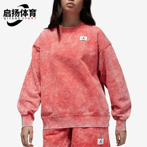 Nike/耐克正品Air Jordan女子秋舒适运动休闲宽松卫衣 DQ4602-605