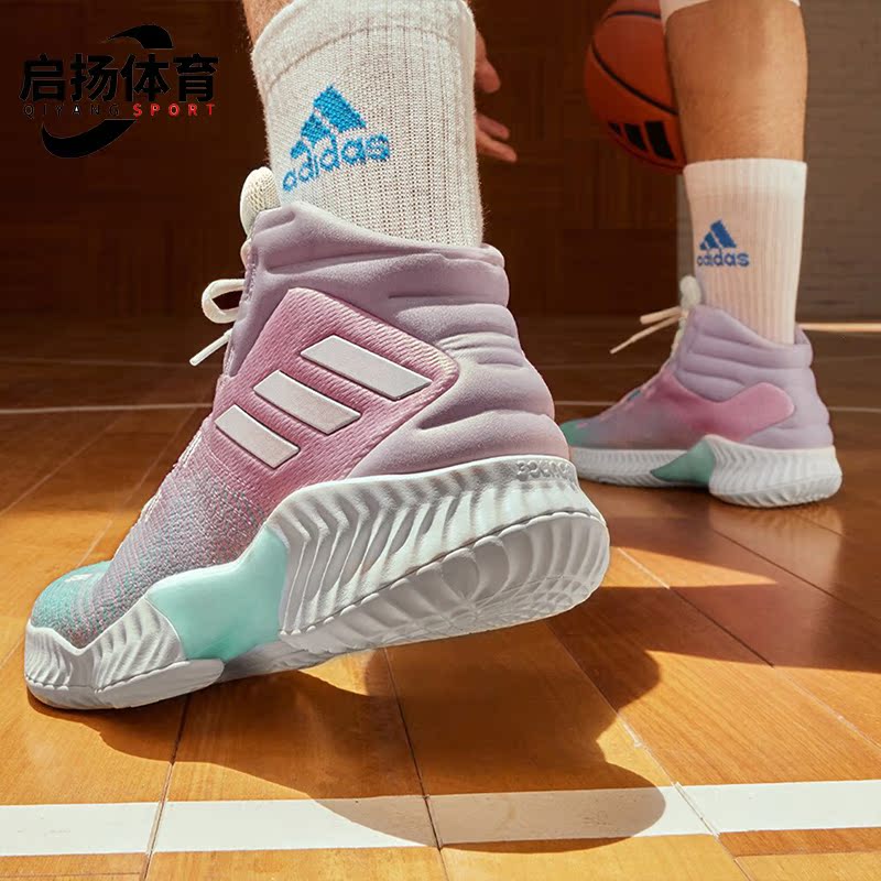 Adidas/阿迪达斯正品PRO BOUNCE 2018男女运动篮球鞋IG4496