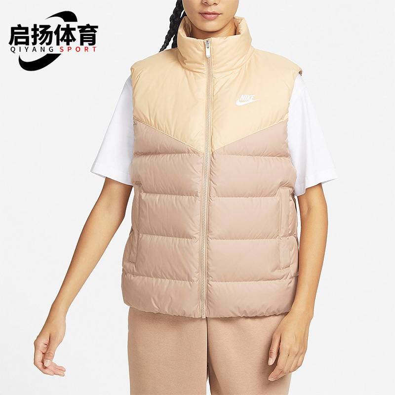 Nike/耐克正品冬季女子运动健身休闲舒适羽绒马甲 DQ6897-200