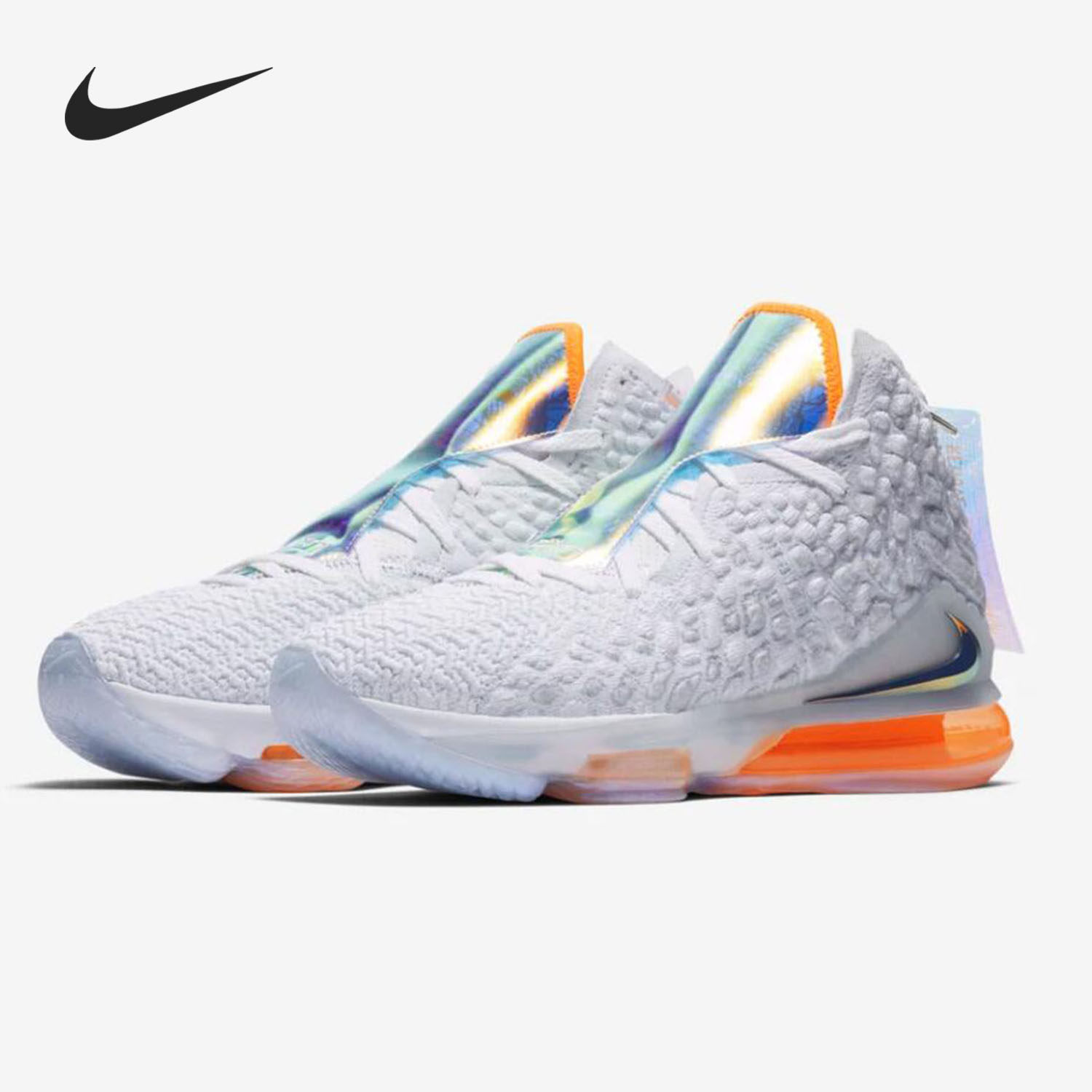 Nike/耐克正品LEBRON XVII LMTD EP詹姆斯17白橙男子篮球鞋CT3853