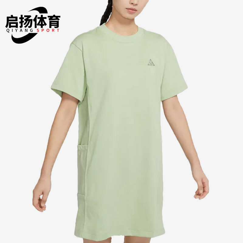 Nike/耐克正品夏新款女子运动休闲舒适短袖连衣裙 DB3603-343
