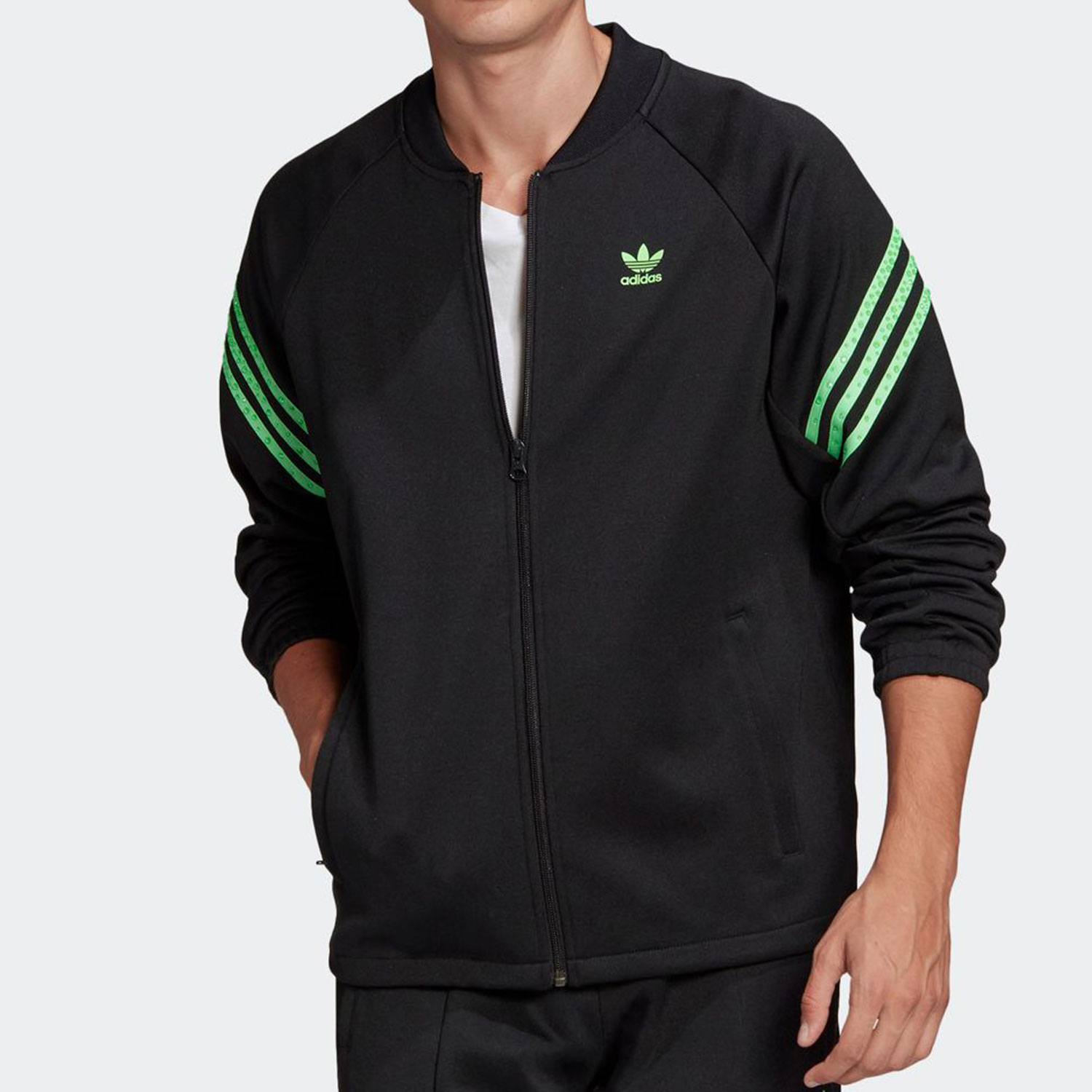 Adidas/阿迪达斯正品新款男子三叶草长袖夹克运动外套GS2630