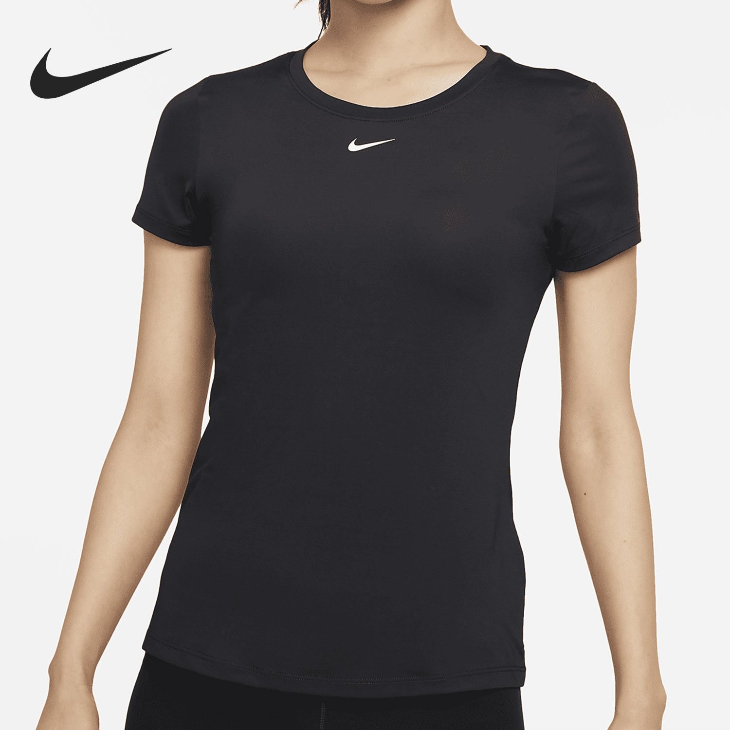 耐克季女子圆领休闲透气短袖