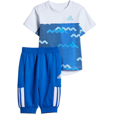 Adidas/阿迪达斯正品新款夏季婴童短袖两件套运动套装 GP0357,童装/婴儿装/亲子装,套装,淘宝优惠券,粉丝福利购,淘宝优惠卷