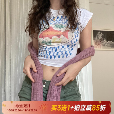 【美式复古】艺术感印花短袖