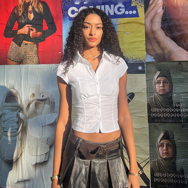 【美式学院】复古百搭polo领短袖