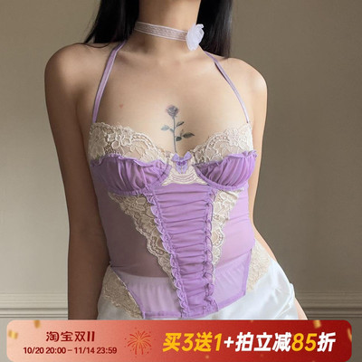 【圣托里尼】浪漫蕾丝性感吊带