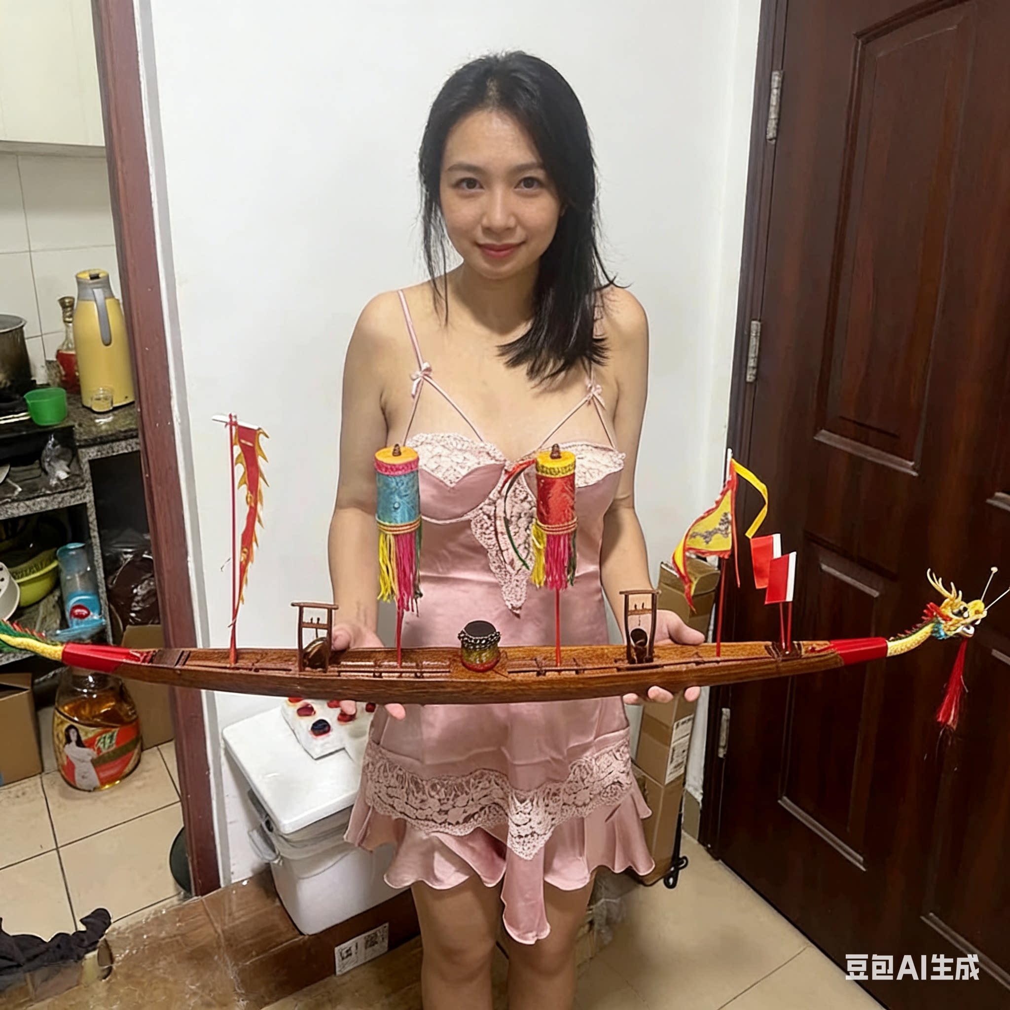 龙船模型摆件龙舟比赛奖品送客礼工艺船