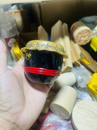 包邮超值人气精品迷你南狮鼓传统鼓摆件牛皮锣鼓工艺品手工礼品
