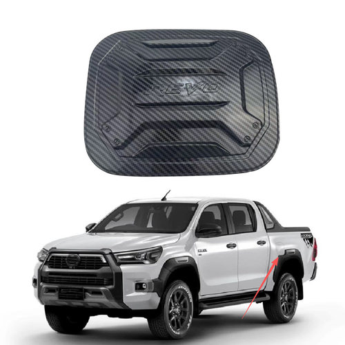 适用于2021款丰田 HILUX REVO碳纤油箱盖雷沃碳纤 油箱盖贴4WD