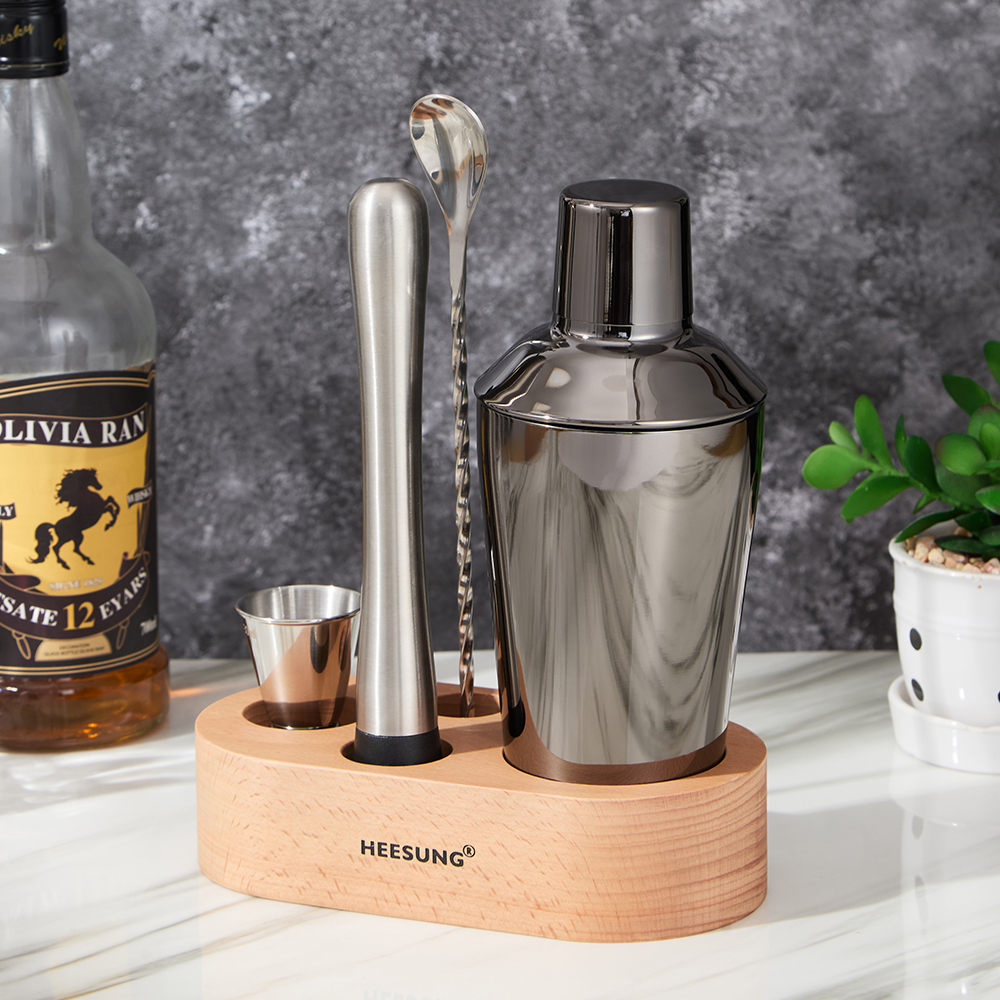 304不锈钢调酒器套装三件套雪克壶酒吧鸡尾酒工具家用初学雪克壶