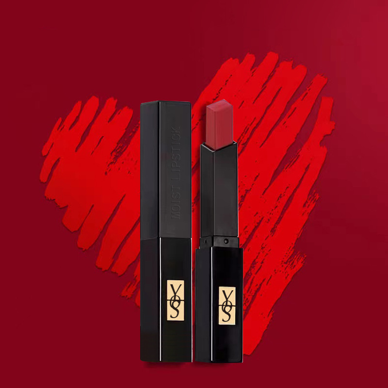 裸感哑光YQS小黑条口红