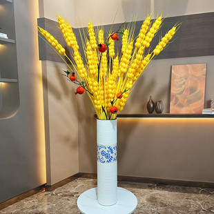 仿真大麦穗石榴假花客厅落地装饰花婚庆店铺开业居家橱窗摆放花艺