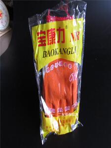 宝康力耐磨棉纱衬里手套 劳保涂层线手套 涂胶手套 浸胶手套